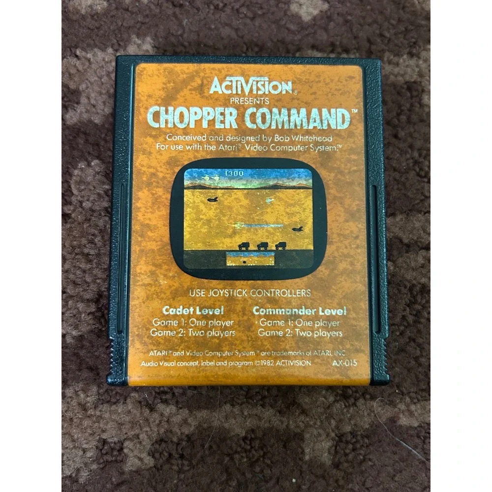 Activision Chopper Command Atari 2600 Video Game Cartridge AX-015 1982 Vintage